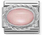 Composable Classic Link Pink Opaline in Sterling Silver