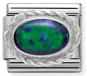 Composable Classic Link Green Opal in Sterling Silver