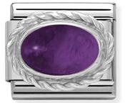 Composable Classic Link February Birthstone in Sterling Silver