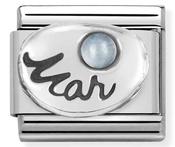 Composable Classic Link March with Stone in Sterling Silver