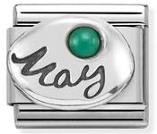 Composable Classic Link May with Stone in Sterling Silver