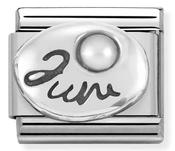 Composable Classic Link June with Stone in Sterling Silver
