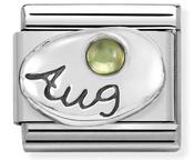 Composable Classic Link August with Stone in Sterling Silver