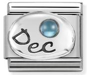 Composable Classic Link December with Stone in Sterling Silver