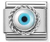 Composable Classic Link Greek Eye in Sterling Silver