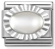 Composable Classic Link Moon Stone in Sterling Silver