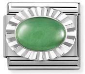 Composable Classic Link Green Avventurina in Sterling Silver