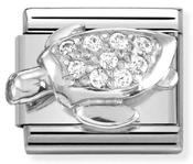 Composable Classic Link CZ Turtle in Sterling Silver