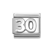 Composable Classic Link Number 30 Sterling Silver