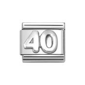 Composable Classic Link Number 40 Sterling Silver