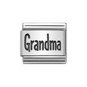 Composable Classic Link Grandma Writing in Silver