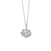Newbridge Silver Plated Floral Cluster Pendant image
