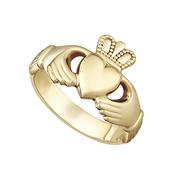 Large Design Claddagh Ring in 18k Gold image