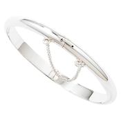 Sterling Silver Hinged Baby Bangle image