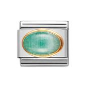 Composable Classic Link May Emerald Birthstone with 18k Gold