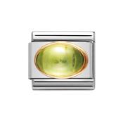 Composable Classic Link August Peridot Birthstone with 18k Gold