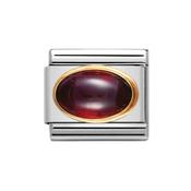 Composable Classic Link January Garnet Birthstone with 18k Gold