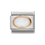 Composable Classic Link October Opal Birthstone in 18k Gold