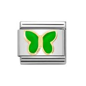 Composable Classic Link Green Butterfly in 18k Gold