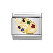 Composable Classic Link Artist's Palette in 18k Gold image
