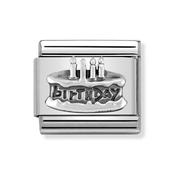 Composable Classic Link Birthday Cake in Silver