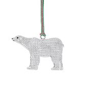 Newbridge Polar Bear with Clear Stones Tree Decoration image