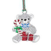 Newbridge Teddy Bear Candy Cane Christmas Tree Decoration image