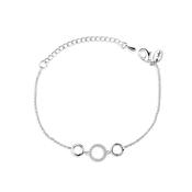 Stone Set Three Circles Bracelet image
