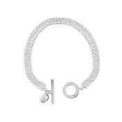 Newbridge Triple Strand Bracelet with Clear Stones image