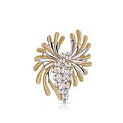Newbridge Two Tone Brooch with Crystal Honey Stones image