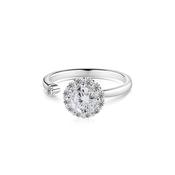Newbridge Revolving Ring with Clear Stones image