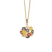 Newbridge Gold Plated Floral Cluster Pendant image