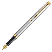 Waterman Hemisphere Fountain Pen Stainless Steel Gold Trim image
