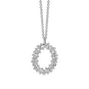 Ornate Oval Floral Pendant image