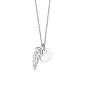 Newbridge Heart with Angel Wing Pendant image