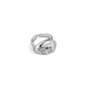Newbridge Ring with Blue and Clear Stones image