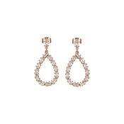 Newbridge Gold Plated Baguette Stone Drop Earrings image