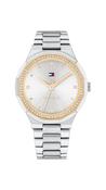 Tommy Hilfiger Piper Two Tone Stone Set Bezel Watch