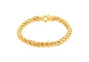 9K Gold Large Square Spiga Bracelet image