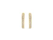 Ti Sento Medium Gilded Cubic Zirconia Hoops image