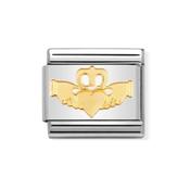 Composable Classic Link Claddagh Symbol in 18K Gold