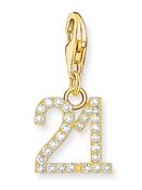 THOMAS SABO Gold Plated Stone Set 21 Charm