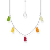 THOMAS SABO x Haribo Silver Necklace with 5 Colourful Goldbears