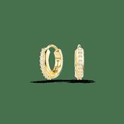 Swarovski Matrix Hoop Earrings Gold image