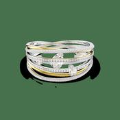 Swarovski Hyperbola Two Tone Crystal Bangle