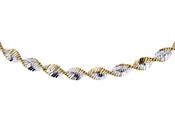 Sterling Silver Two Tone Twist Chain