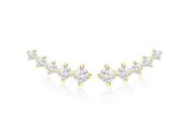 Gold Plated CZ Crawler Earrings
