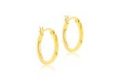 Gold Plated Square Tuber Hoop Earring image