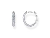 THOMAS SABO Essential Silver Pavee Hoops