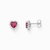 THOMAS SABO Heart &amp;amp; CZ Cluster Studs